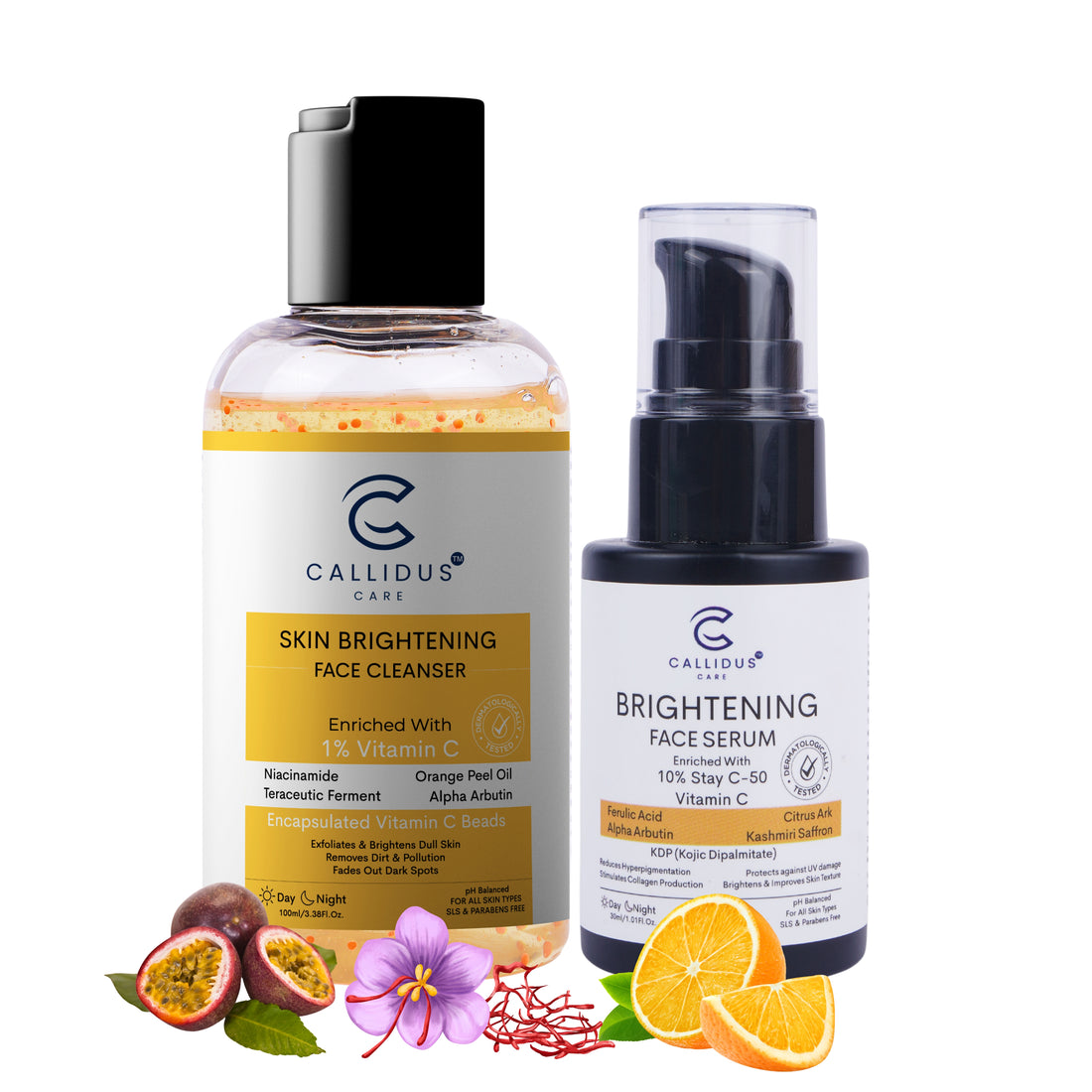 Vitamin C Cleanser + Serum Combo – Brighten & Hydrate with Stay C-50