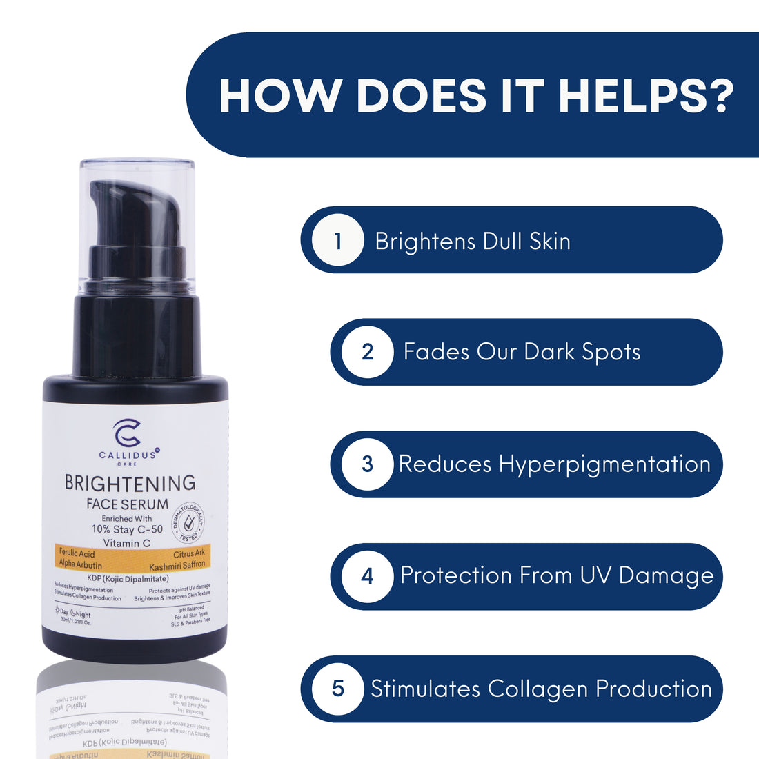 Vitamin C Face Serum for Glowing Skin, Dark Spots & Radiance