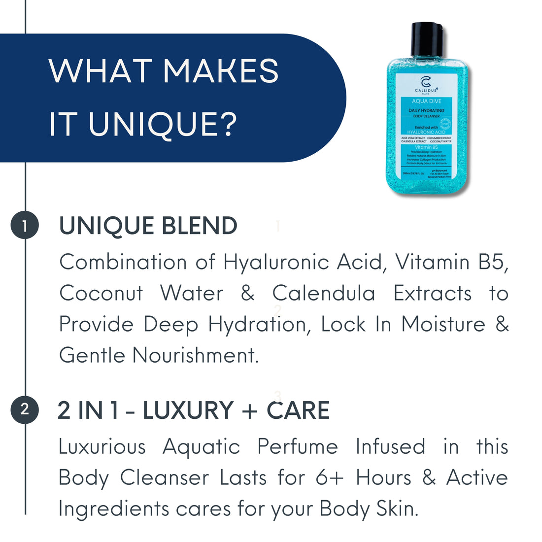 Aqua Dive Body Cleanser – Hydrating with Hyaluronic Acid, Aloe & Vitamin B5