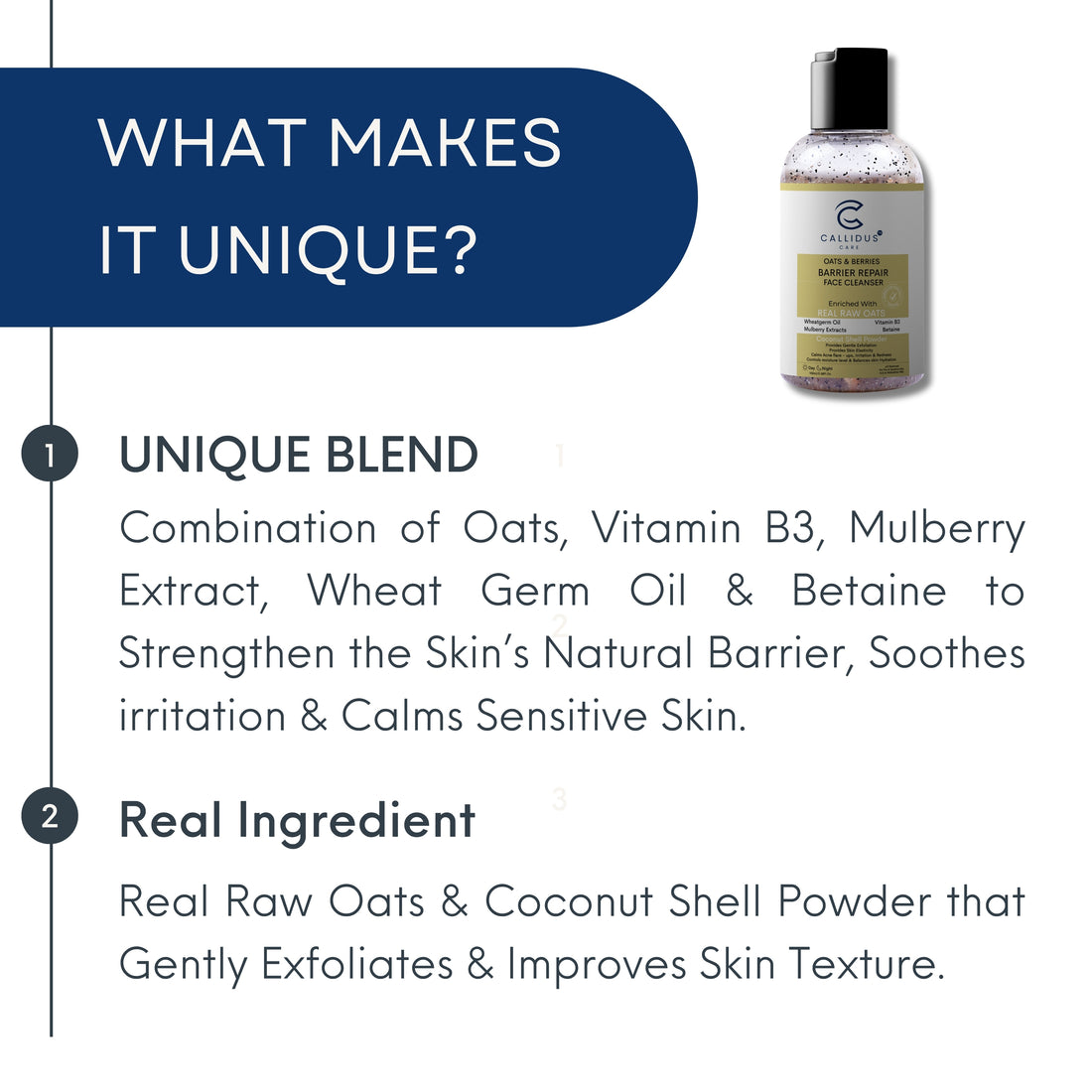 Barrier Repair Face Cleanser – With Oats & Berries for Sensitive Skin