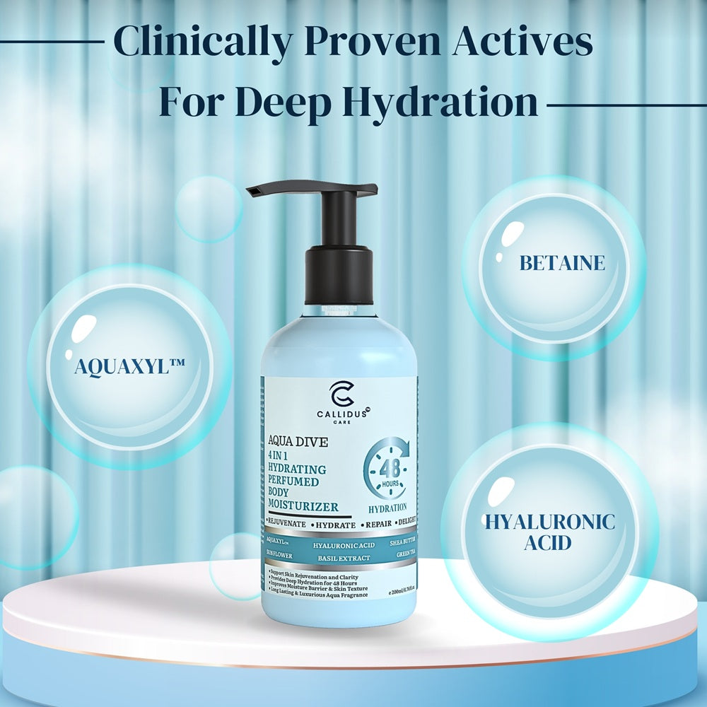 Callidus Care Aqua Dive 4 in 1 Hydrating Perfumed Body Moisturizer