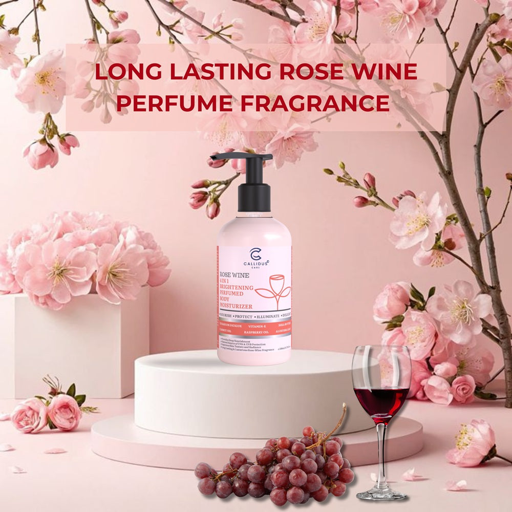 Callidus Care Rose Wine 4 in 1 Brightening Perfumed Body Moisturizer