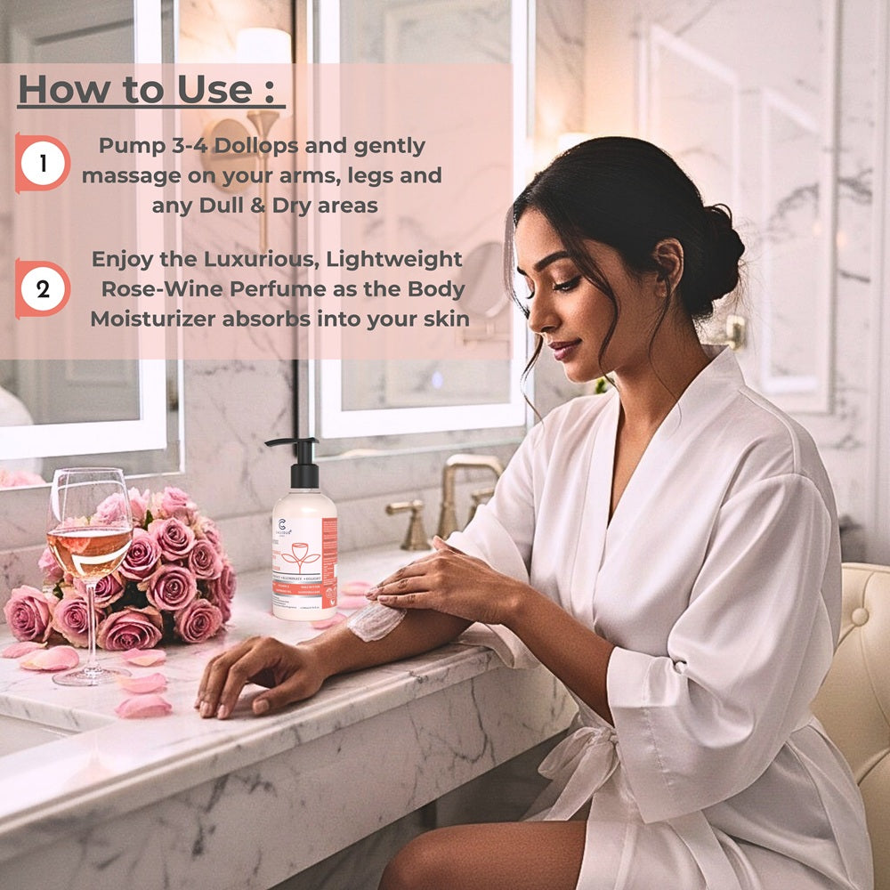 Callidus Care Rose Wine 4 in 1 Brightening Perfumed Body Moisturizer
