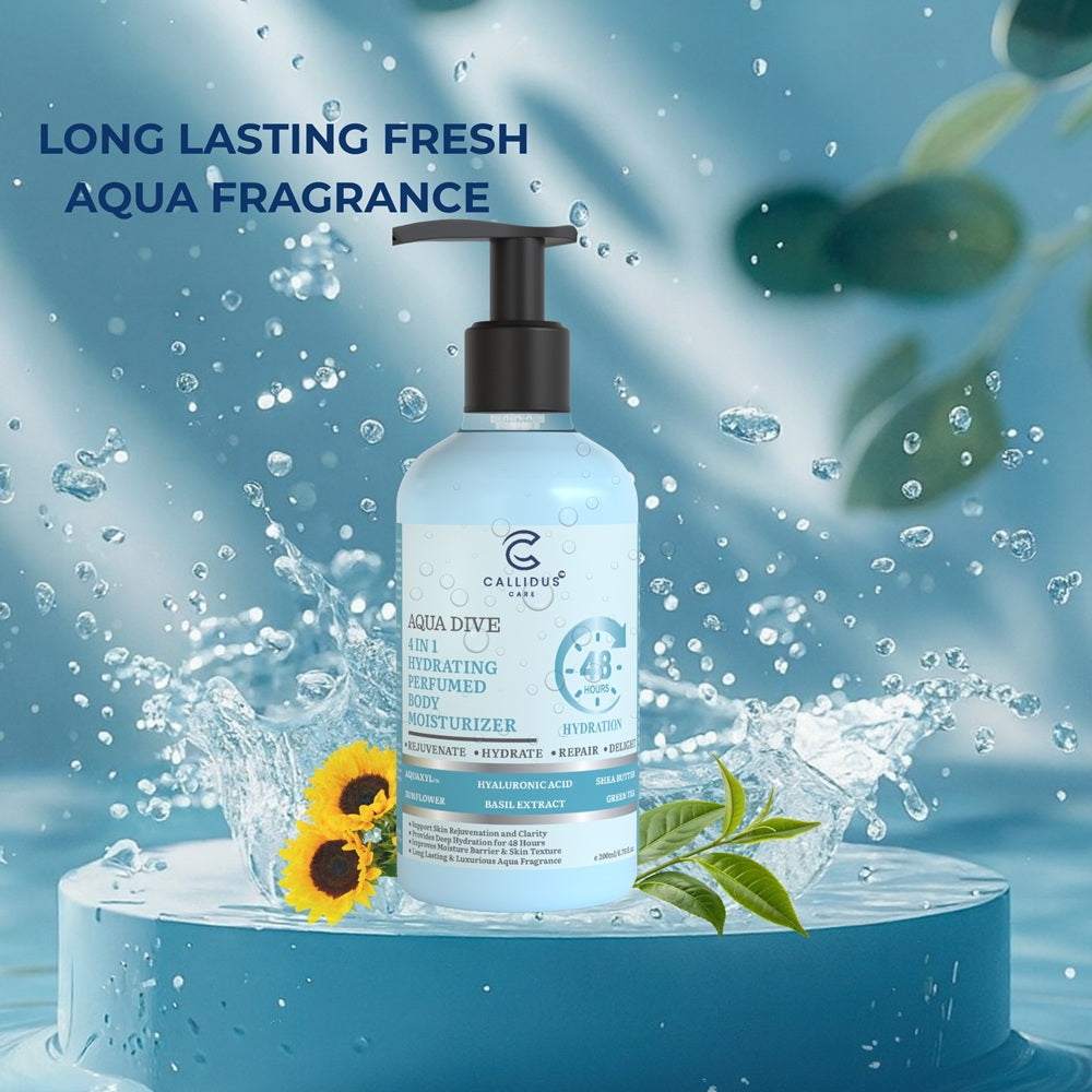 Callidus Care Aqua Dive 4 in 1 Hydrating Perfumed Body Moisturizer