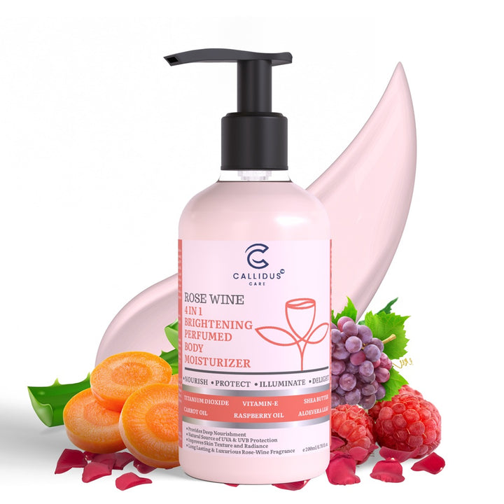 Callidus Care Rose Wine 4 in 1 Brightening Perfumed Body Moisturizer