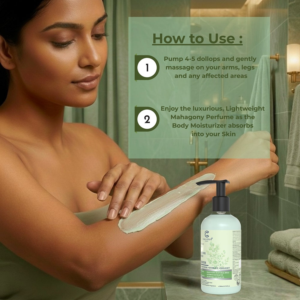 Callidus Care Forest Fern (AHA + BHA) 4 in 1 Exfoliating Perfumed Body Moisturizer