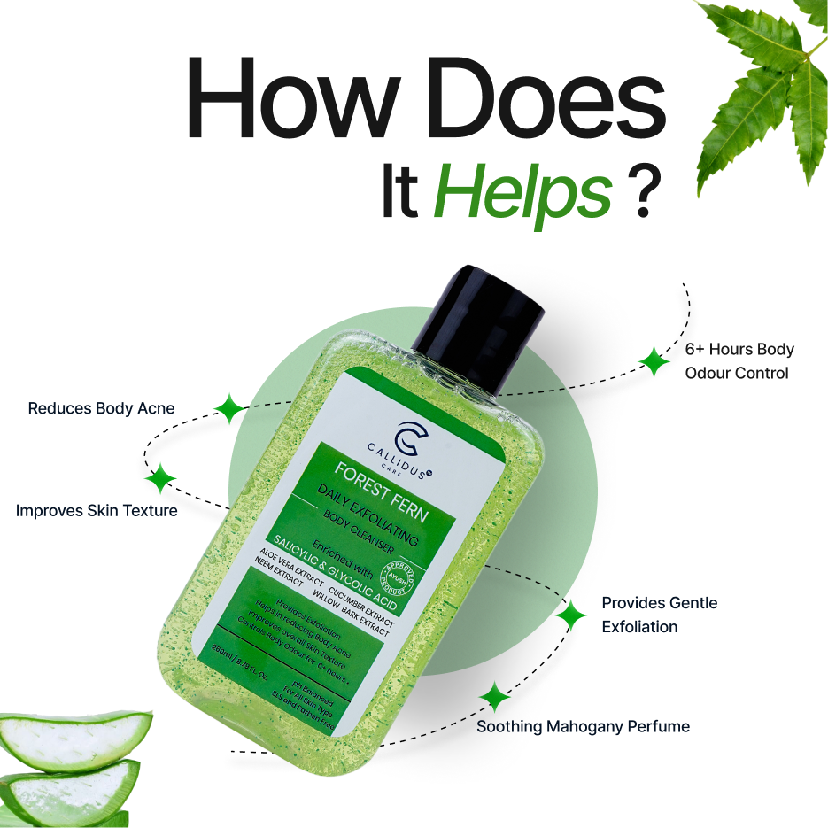 Callidus Care Forest Fern Daily Exfoliating Body Cleanser