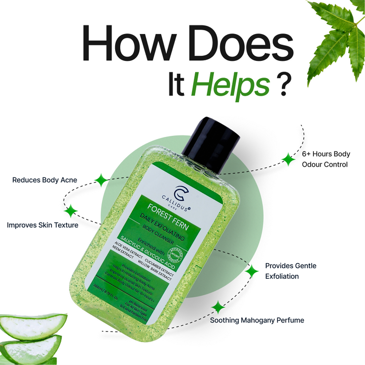 Callidus Care Forest Fern Daily Exfoliating Body Cleanser