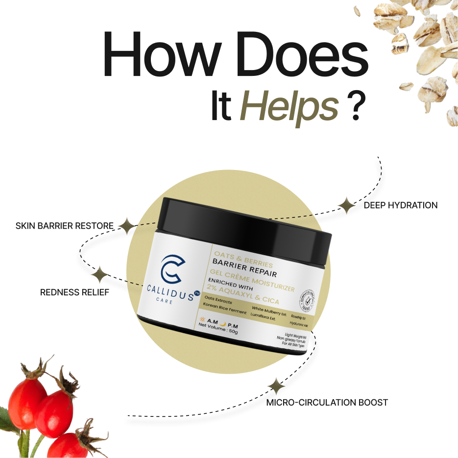 Callidus Care Oats & Berries Barrier Repair Gel Crème Moisturizer