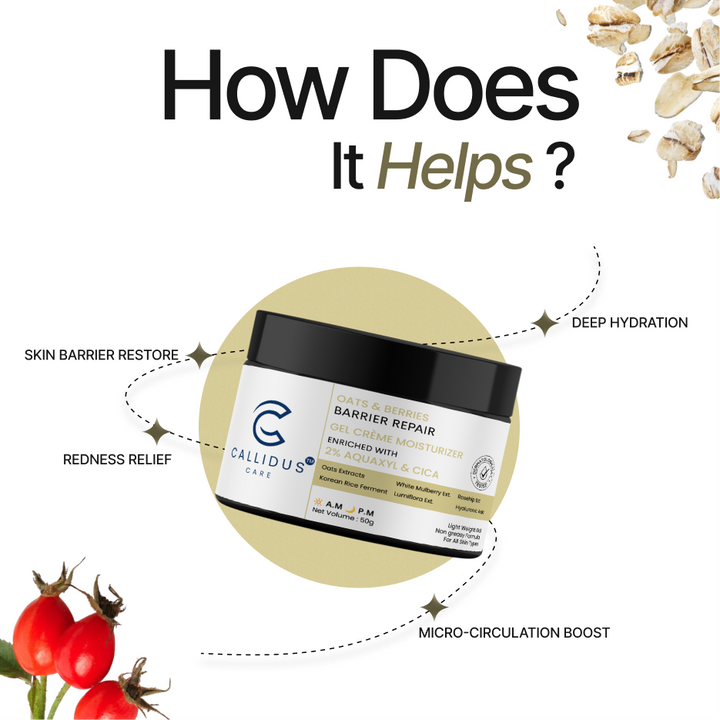 Callidus Care Oats & Berries Barrier Repair Gel Crème Moisturizer