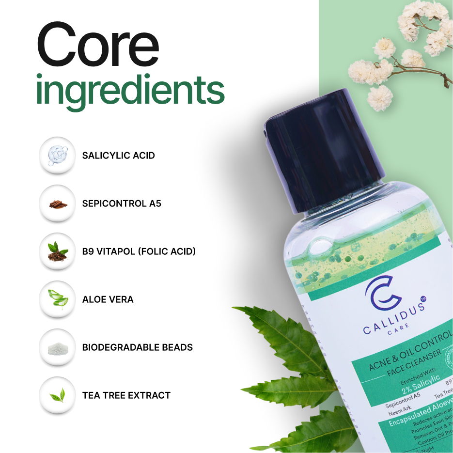 Callidus Care 2% Salicylic Acid Acne & Oil Control Face Cleanser