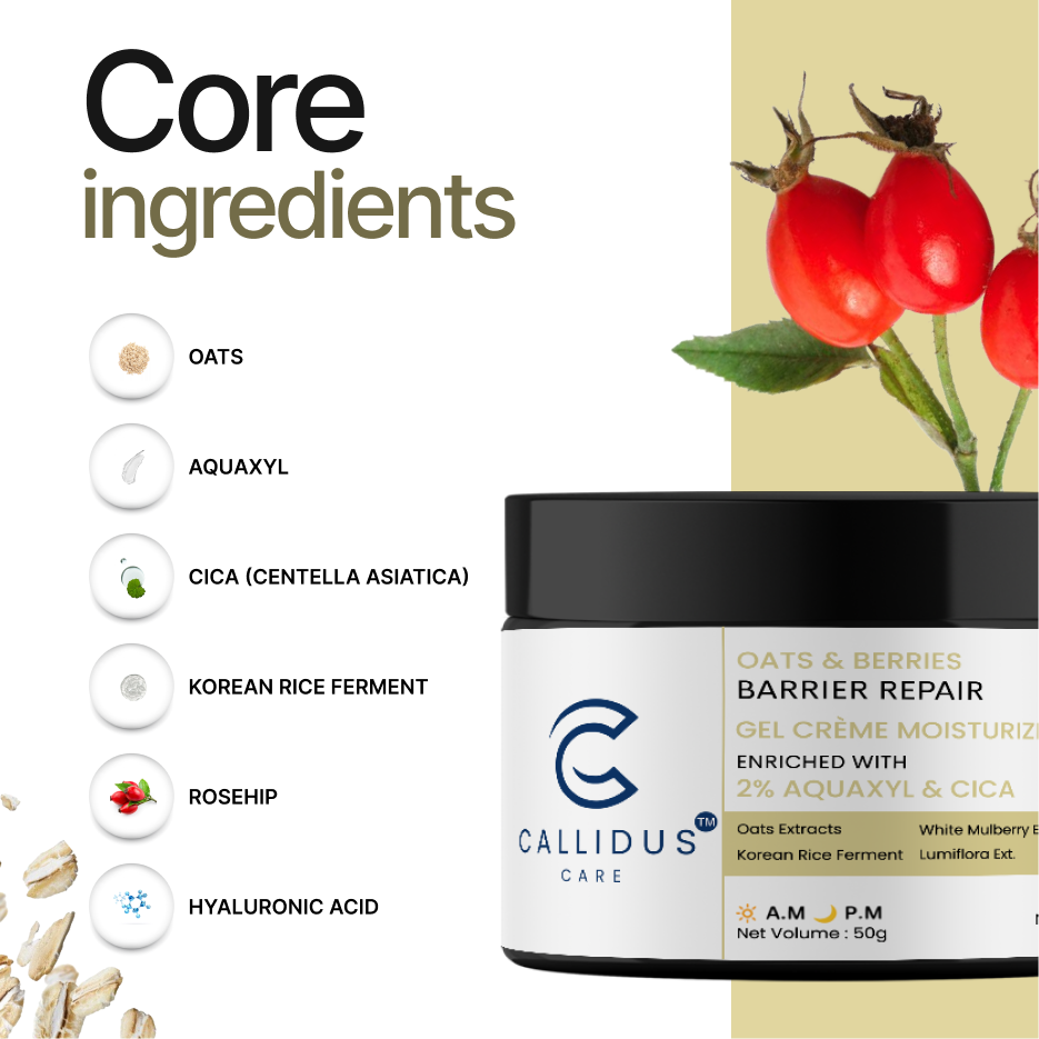 Callidus Care Oats & Berries Barrier Repair Gel Crème Moisturizer