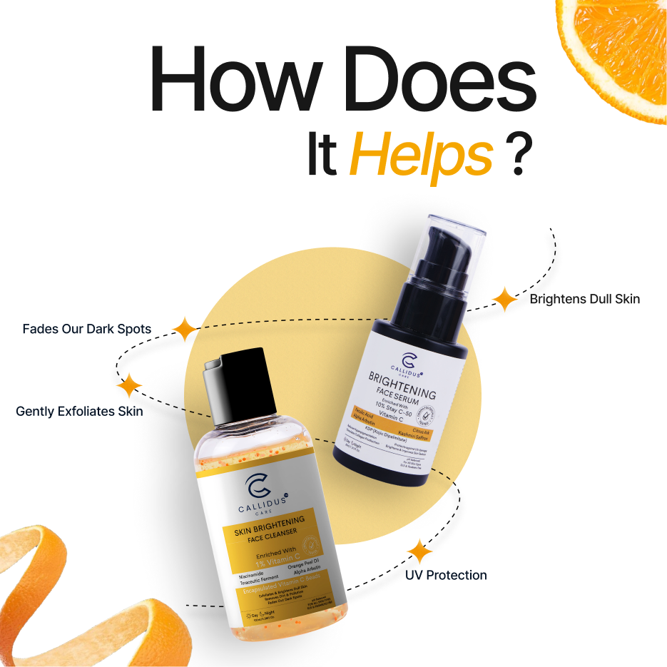 Vitamin C Cleanser & Serum Combo – Brighten, Fade Dark Spots, Get Glowing Skin | Callidus Care