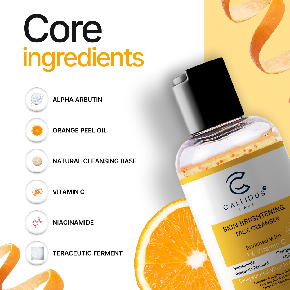 Callidus Care 1% Vitamin C Skin Brightening Face Cleanser