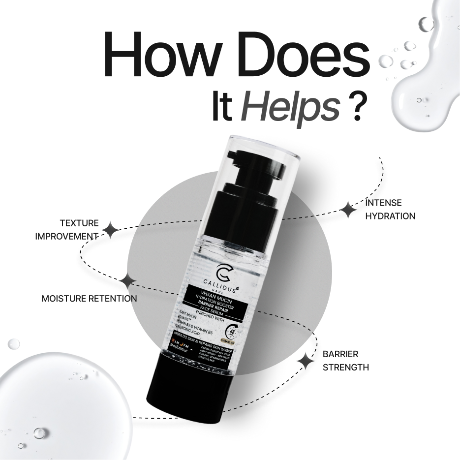 Callidus Care Vegan Mucin Hydration Booster Barrier Repair Face Serum