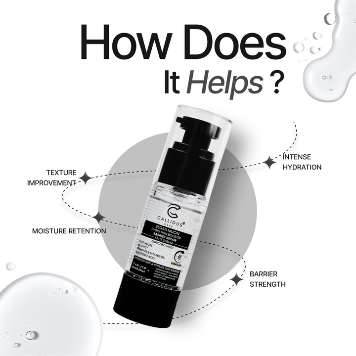 Callidus Care Vegan Mucin Hydration Booster Barrier Repair Face Serum