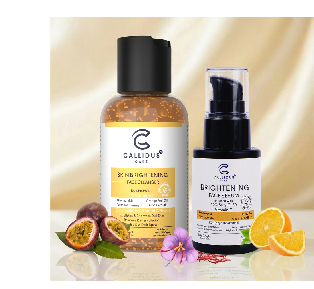 Vitamin C Cleanser & Serum Combo – Brighten, Fade Dark Spots, Get Glowing Skin | Callidus Care