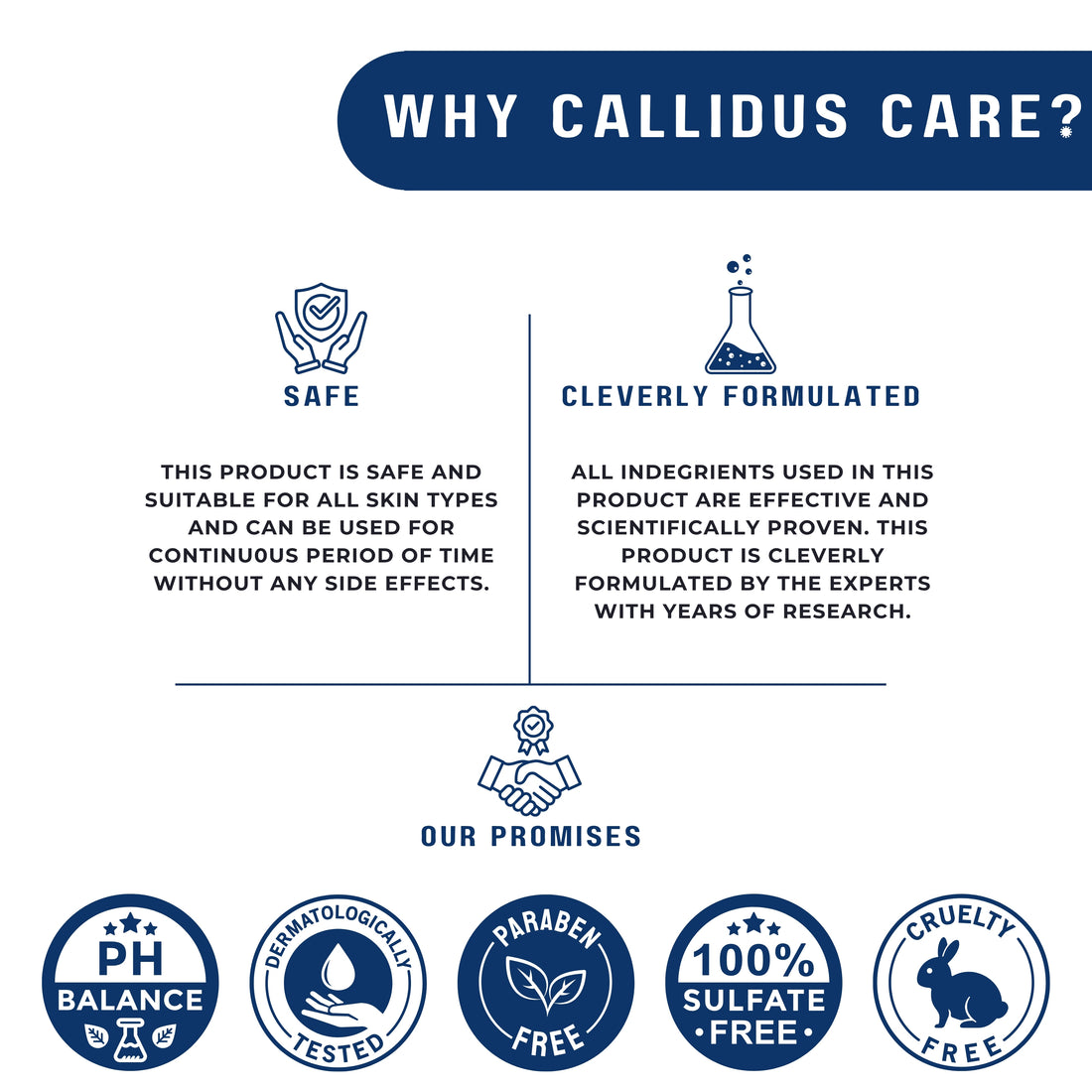 Why Callidus Care – safe, dermatologist-tested, sulfate-free and cruelty-free acne face wash
